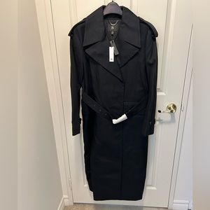 Banana Republic 100% Cotton Black Women’s Trench Coat